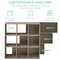 Best Choice Products 9-Cube Bookshelf, 13.5in Display Storage System, Organizer w/ Removable Back Panels